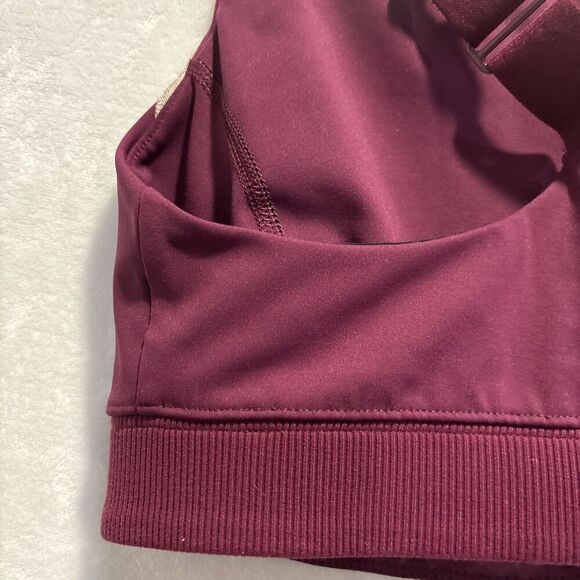 Free People Movement Freestyle Sports Bra Maroon Size Small Gym Running Workout - Picture 9 of 13